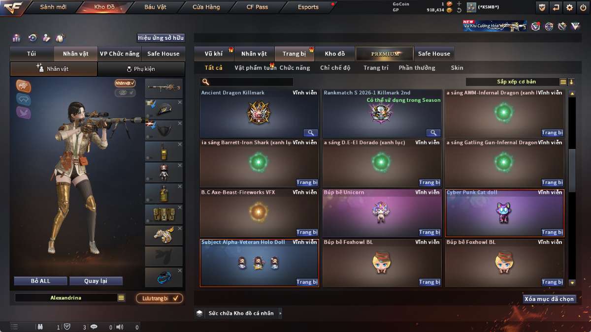 shop acc cf uy tin gia re